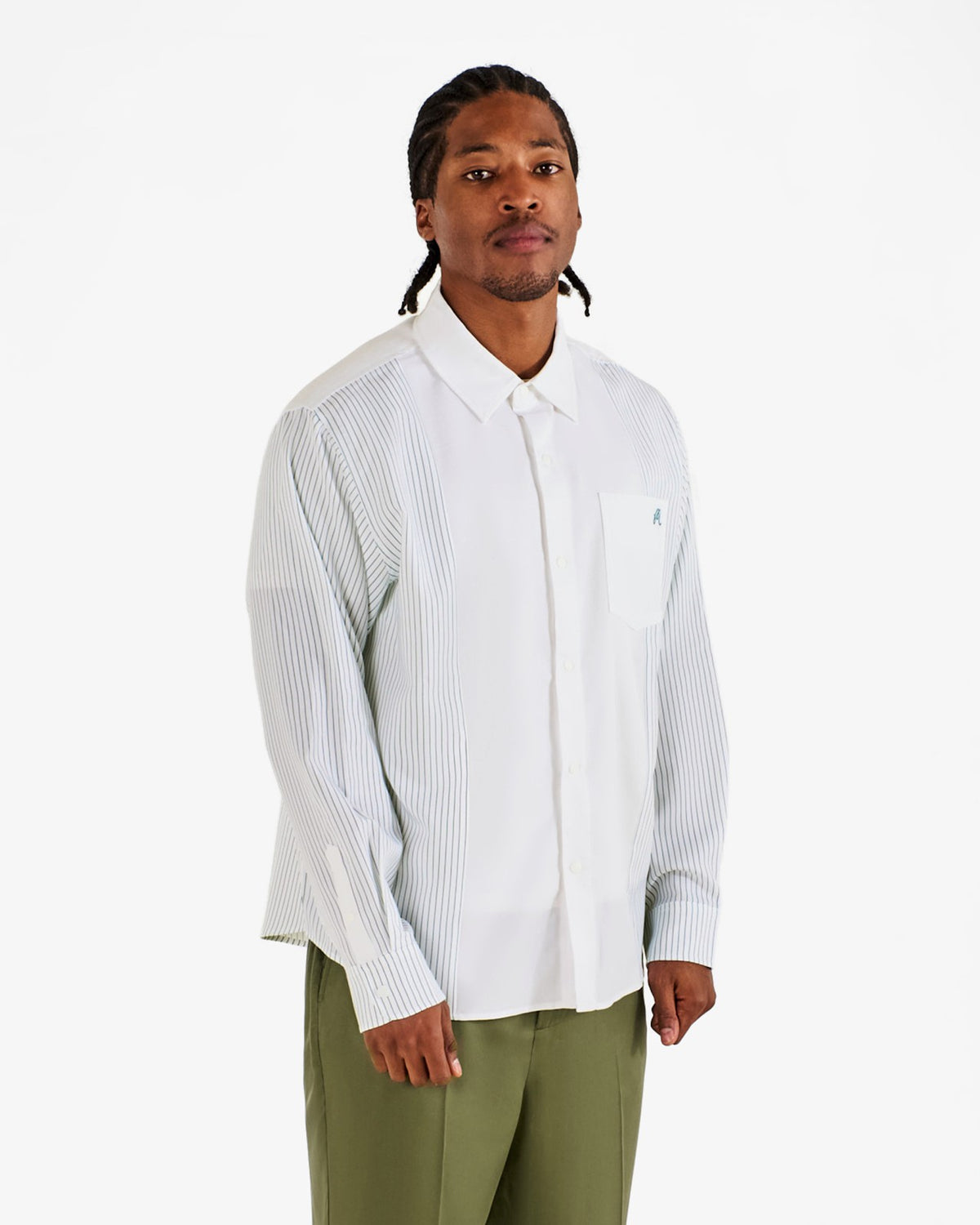 Malbon Montecristo Shirt - White / Light Blue