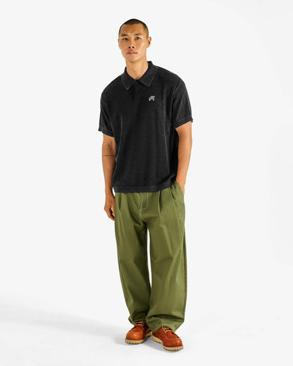 Malbon Brickwork Polo - Black