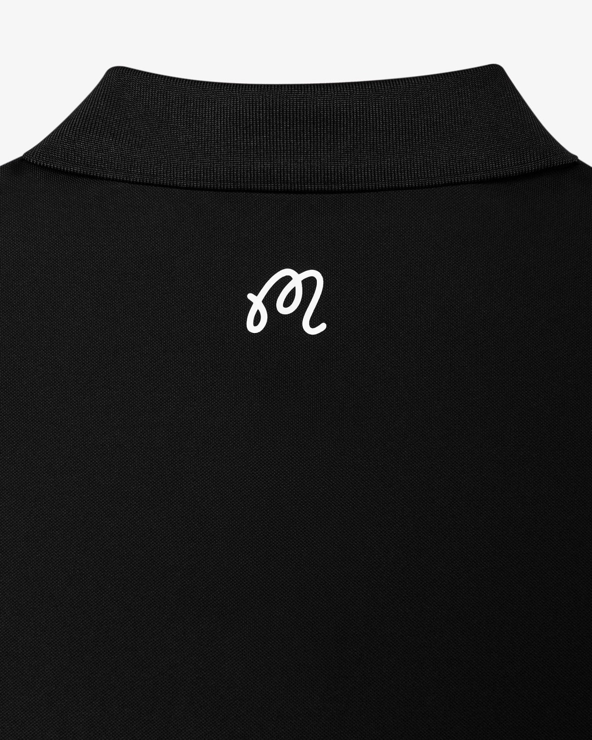 Malbon Block Placket Polo - Black