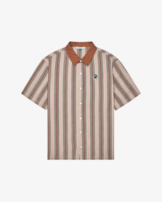 Malbon Grateful Dead Stealie Blanket Polo - Brown