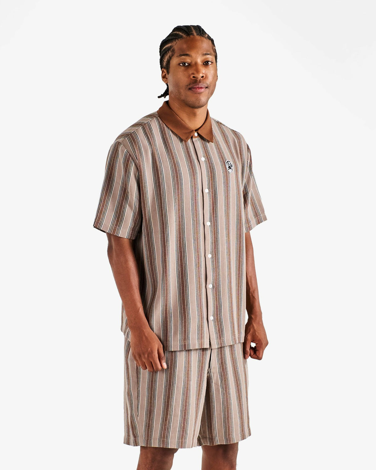 Malbon Grateful Dead Stealie Blanket Polo - Brown