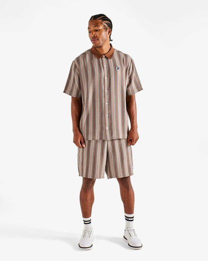 Malbon Grateful Dead Stealie Blanket Polo - Brown
