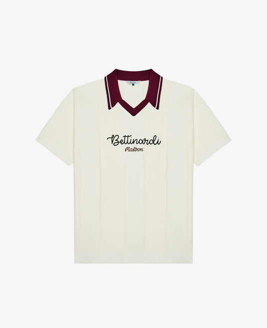 Malbon Bettinardi Knit Polo - Egret