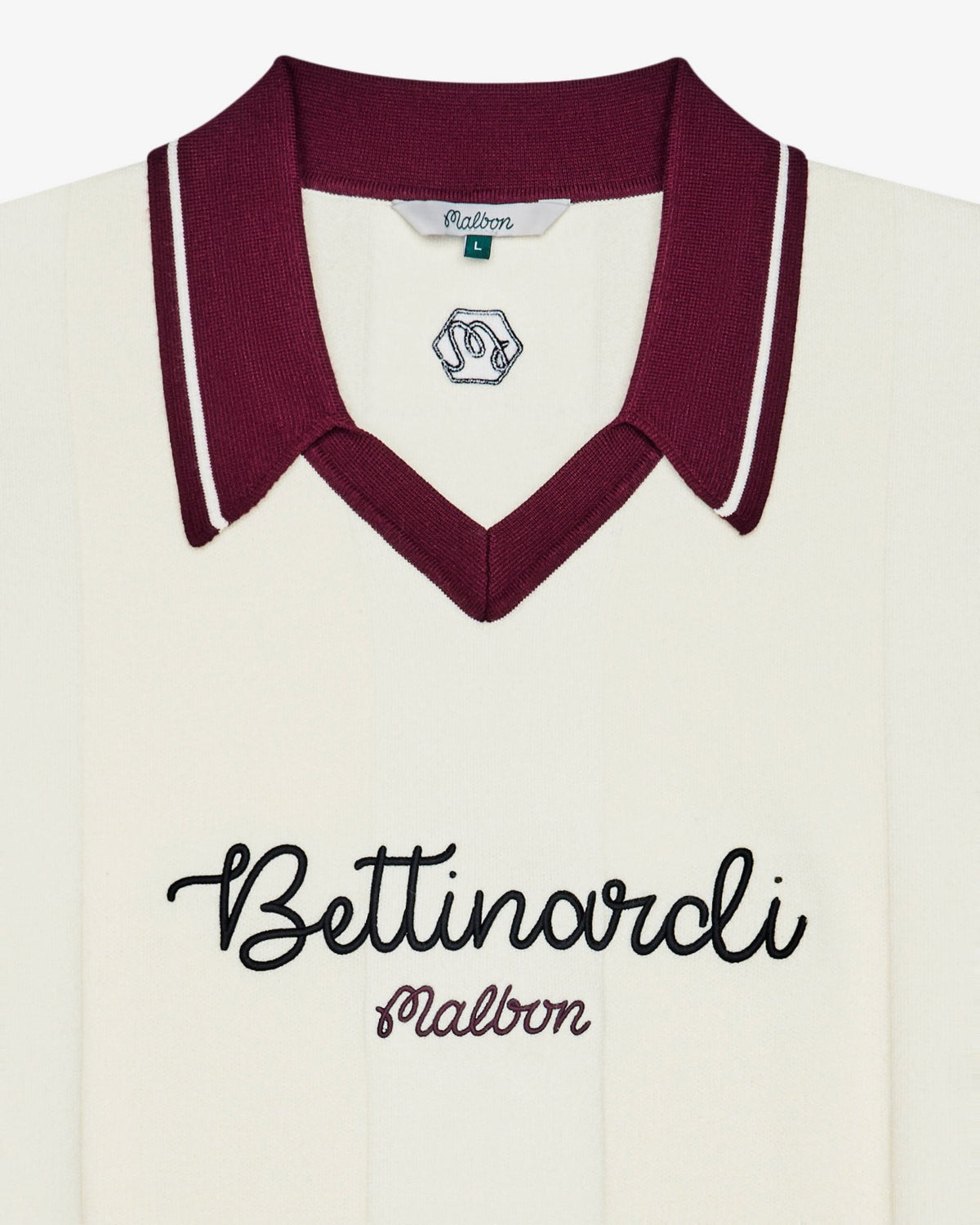 Malbon Bettinardi Knit Polo - Egret