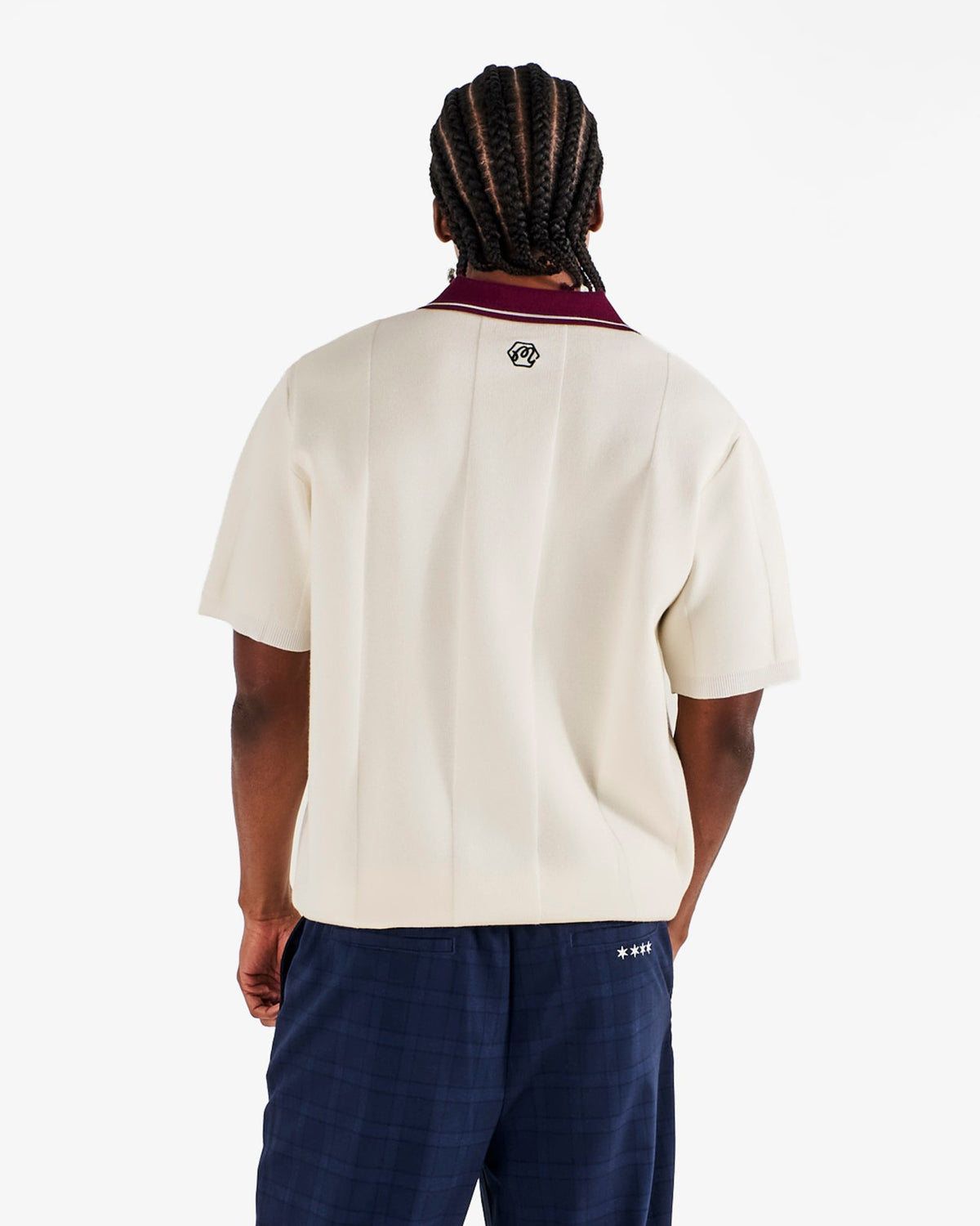 Malbon Bettinardi Knit Polo - Egret