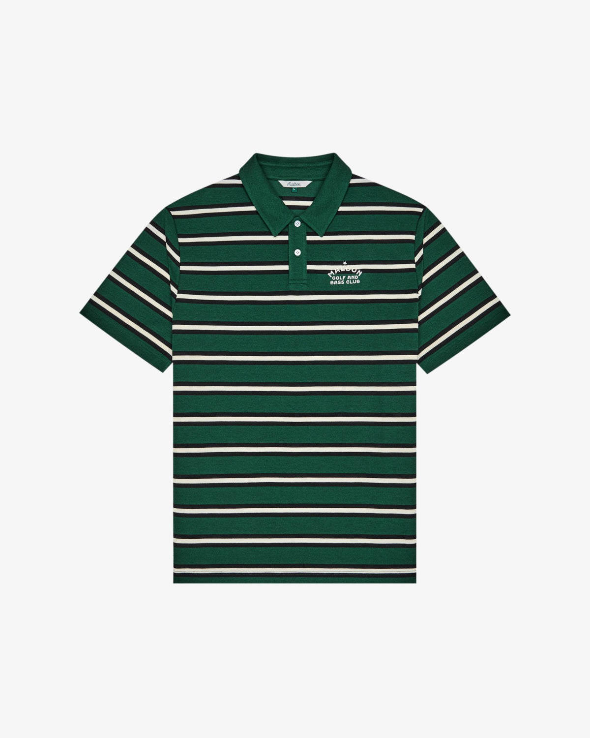 Malbon Fairway Bass Club Polo - Forest Stripe
