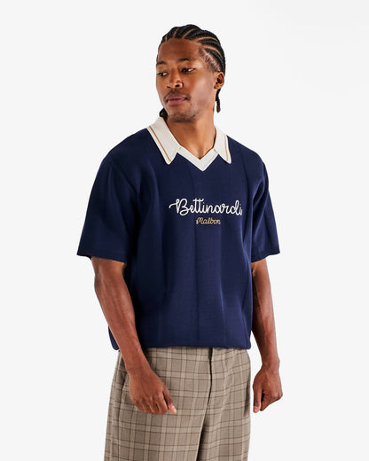 Malbon Bettinardi Knit Polo - Maritime Blue