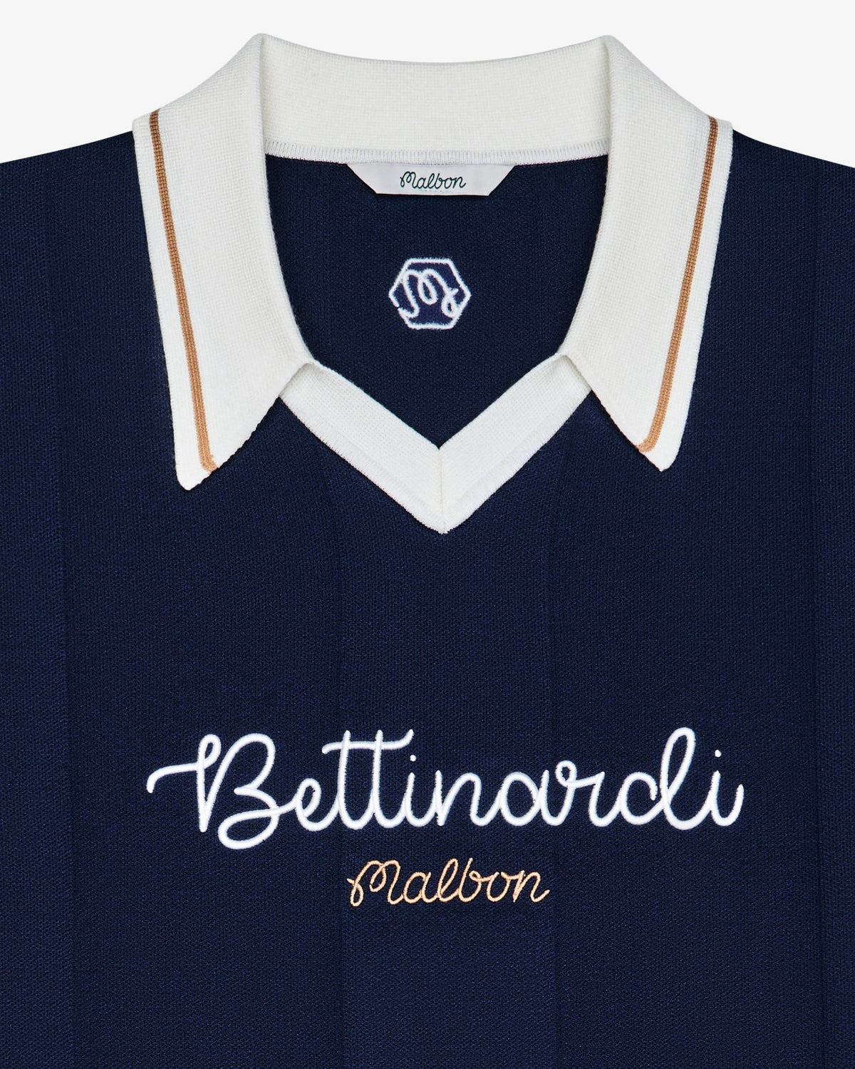 Malbon Bettinardi Knit Polo - Maritime Blue