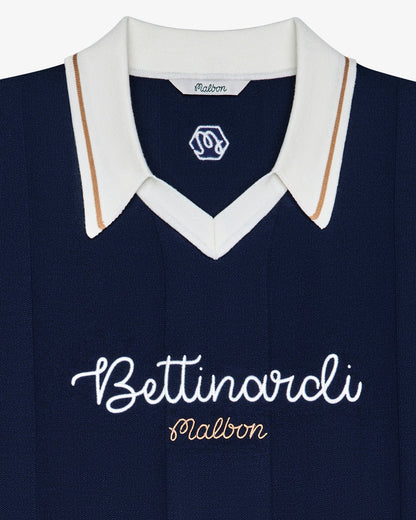 Malbon Bettinardi Knit Polo - Maritime Blue