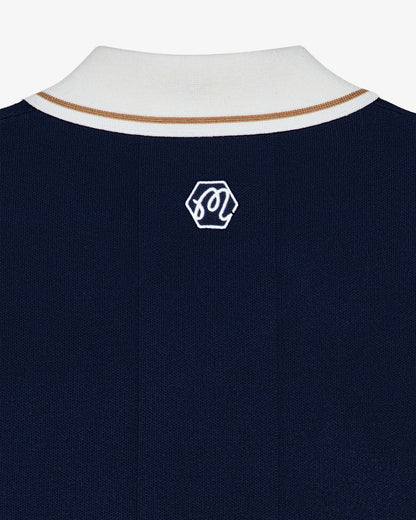 Malbon Bettinardi Knit Polo - Maritime Blue