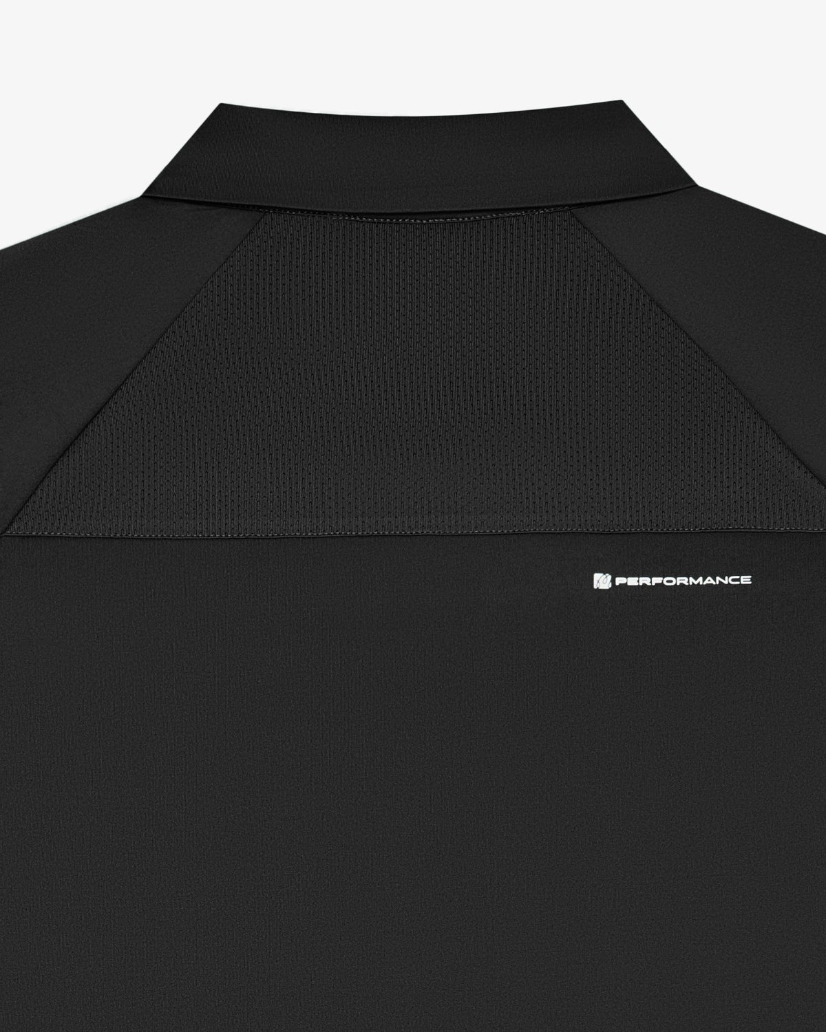 Malbon Performance Zip Raglan Polo - Black