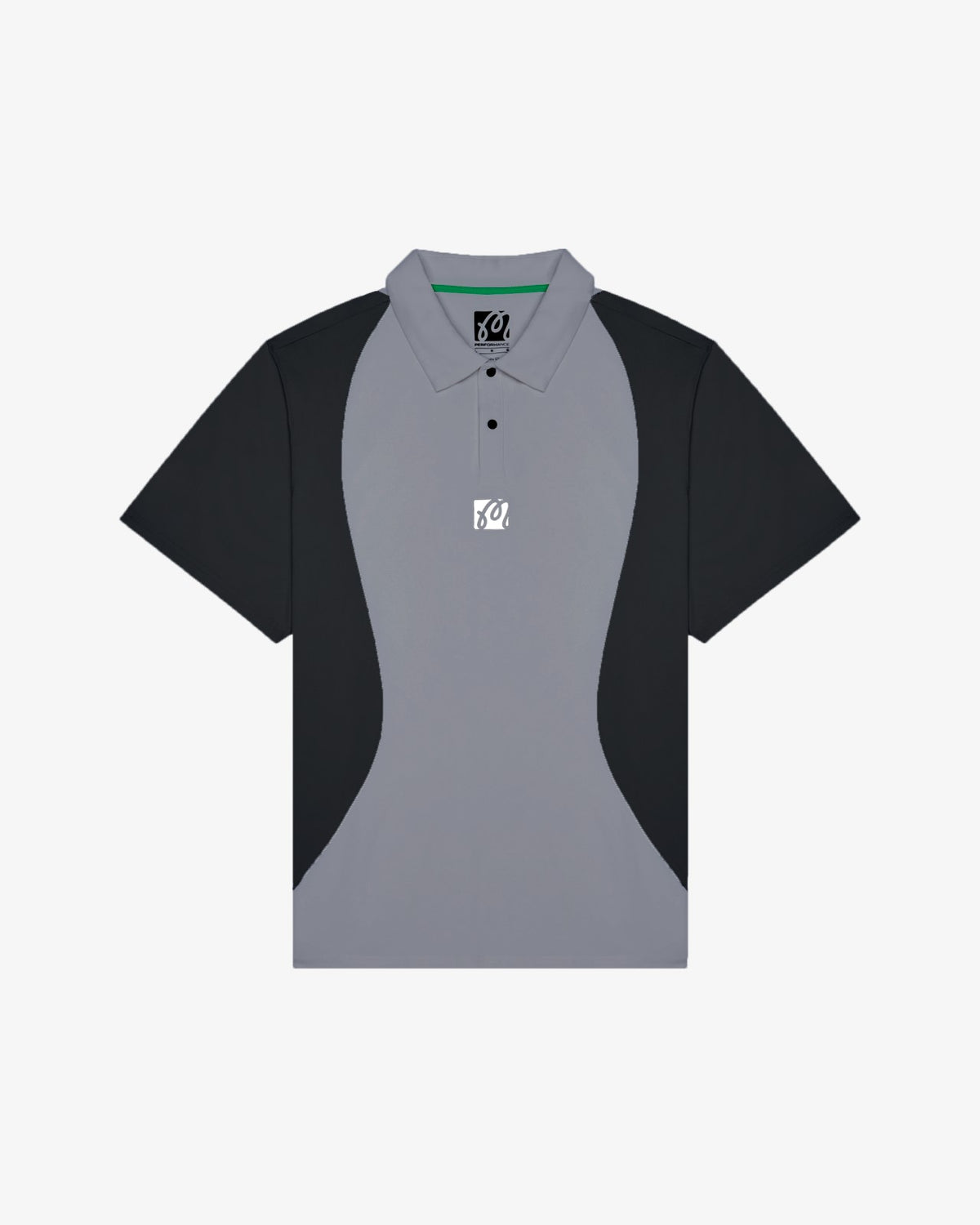 Malbon Performance Pique Polo - Light Black / Black