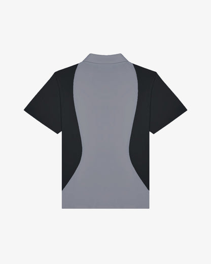 Malbon Performance Pique Polo - Light Black / Black