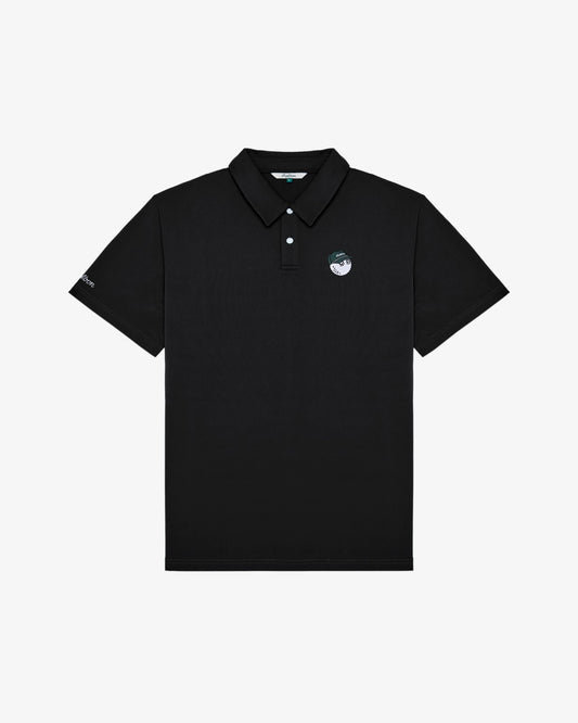 Malbon Fairway Baldwin Polo - Black