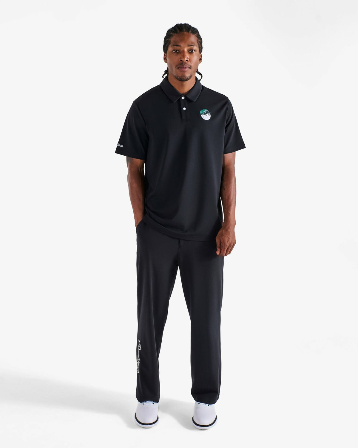 Malbon Fairway Baldwin Polo - Black