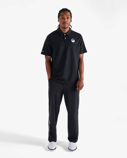 Malbon Fairway Baldwin Polo - Black