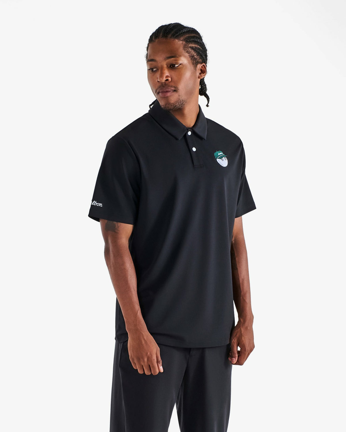 Malbon Fairway Baldwin Polo - Black