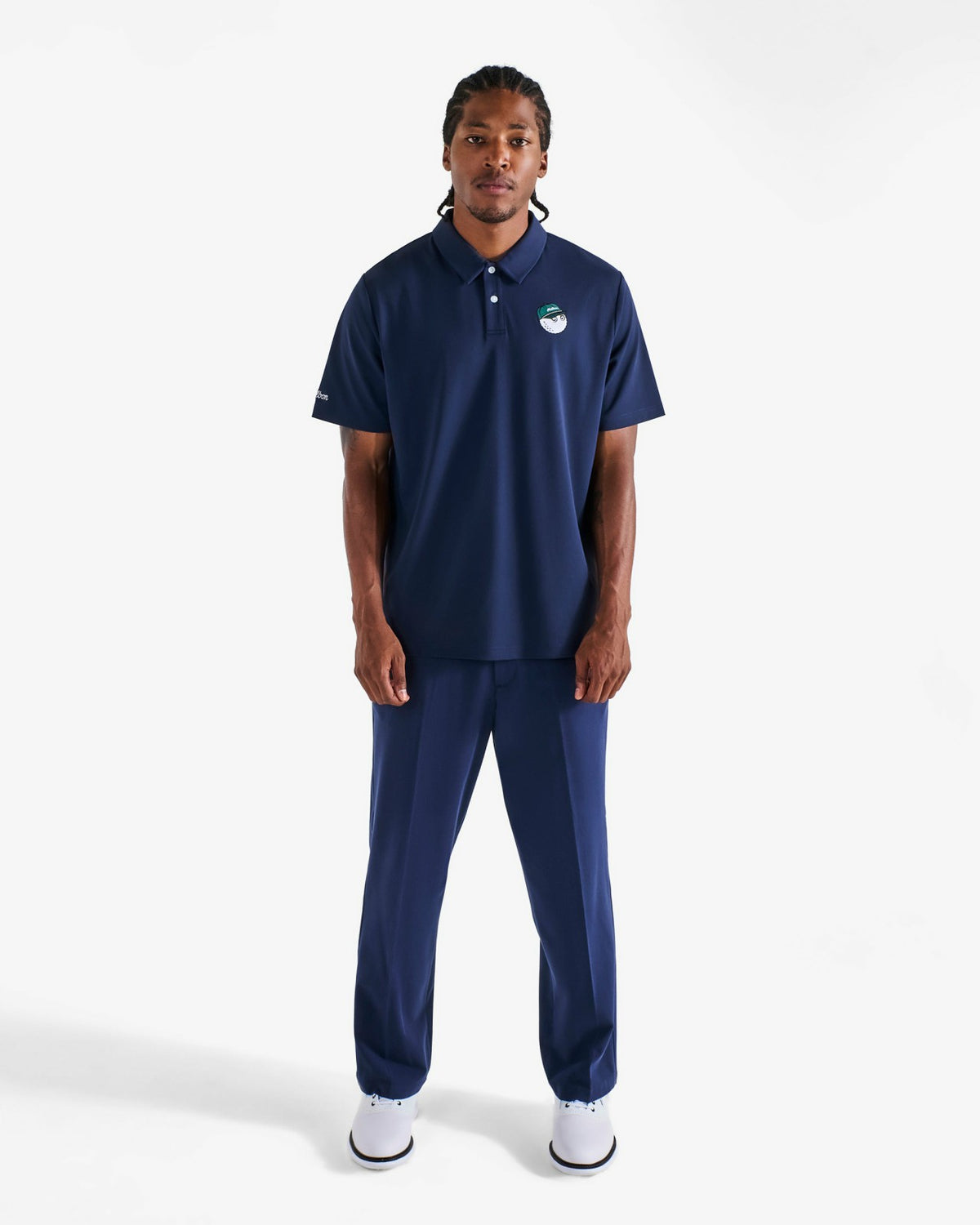Malbon Fairway Baldwin Polo - Navy