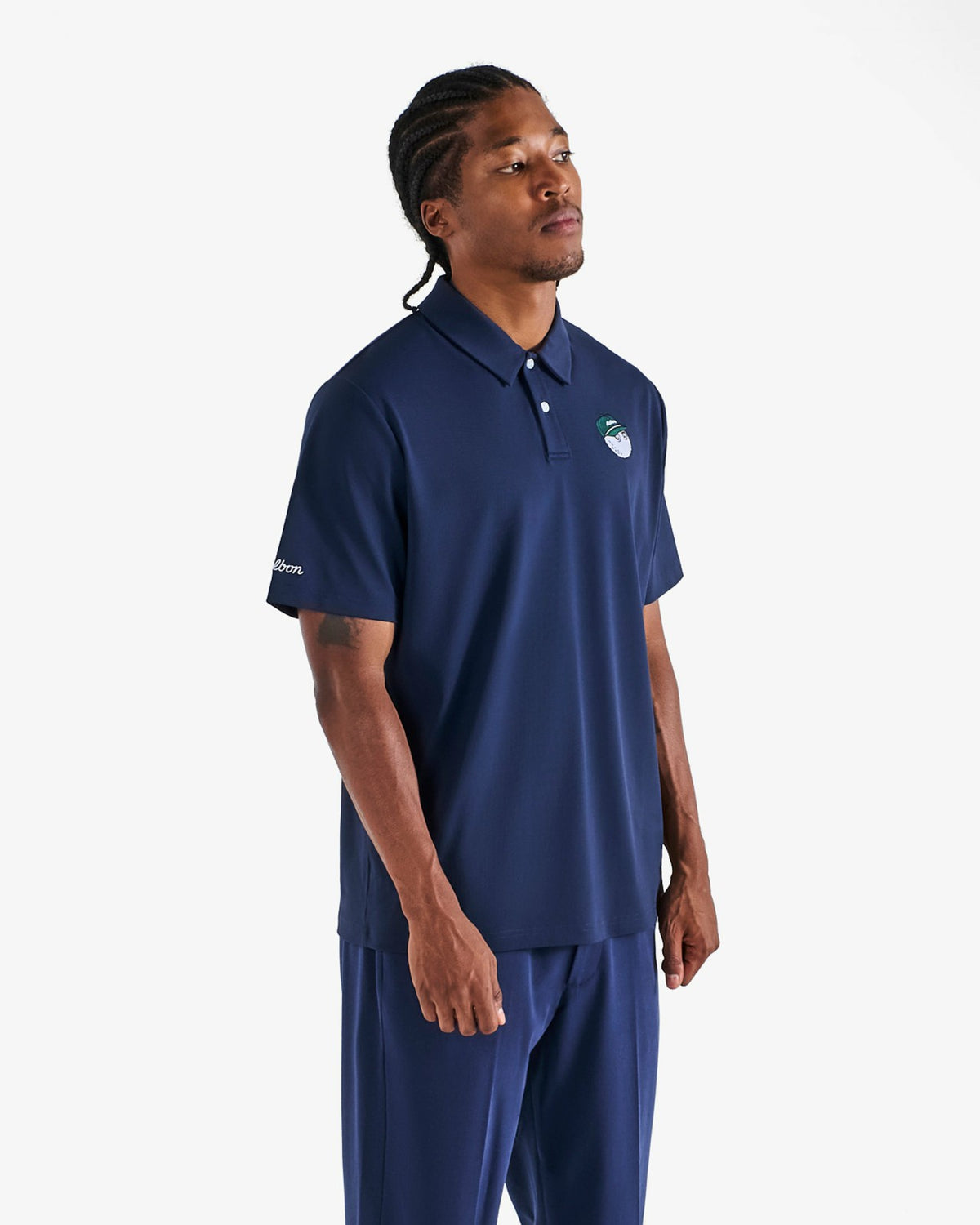 Malbon Fairway Baldwin Polo - Navy