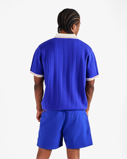 Malbon Knicks Uptown Knit Polo - Blue