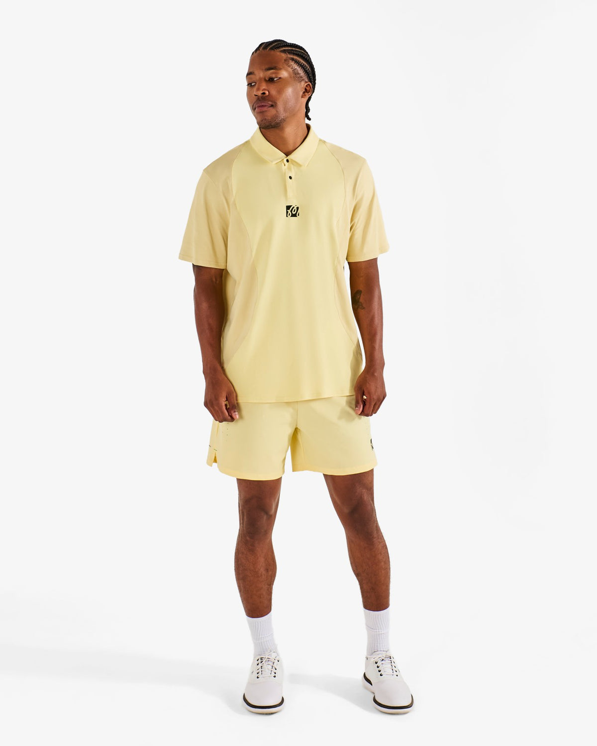Malbon Performance Pique Polo - Mellow Yellow