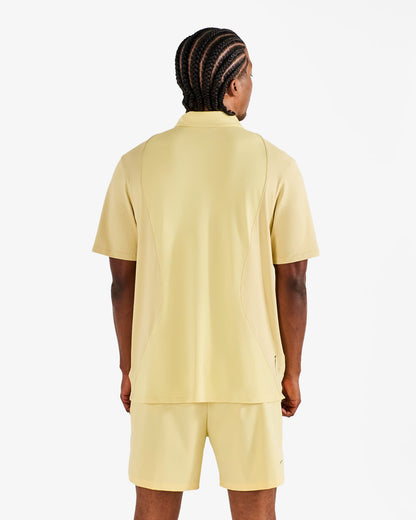 Malbon Performance Pique Polo - Mellow Yellow
