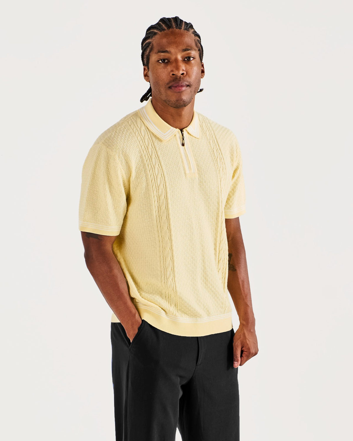 Malbon Navarro Polo - Wax Yellow