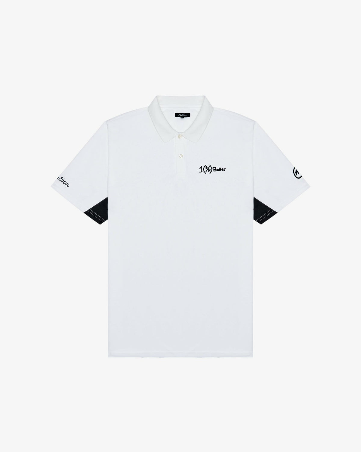 Malbon Ak 1% Paneled Performance Pique Polo - White