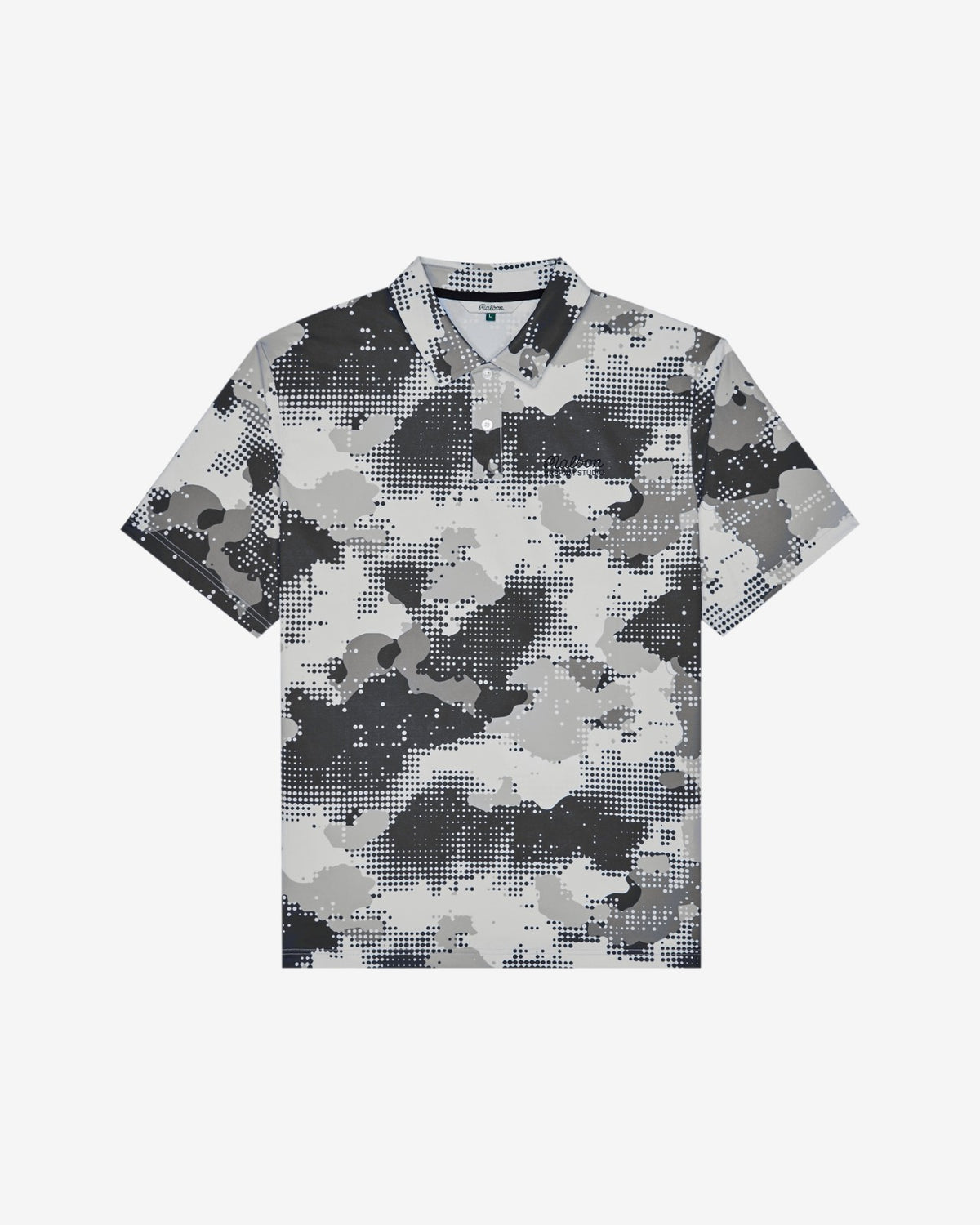 Malbon Arsham Fairway Stealth Polo - White Stealth Camo