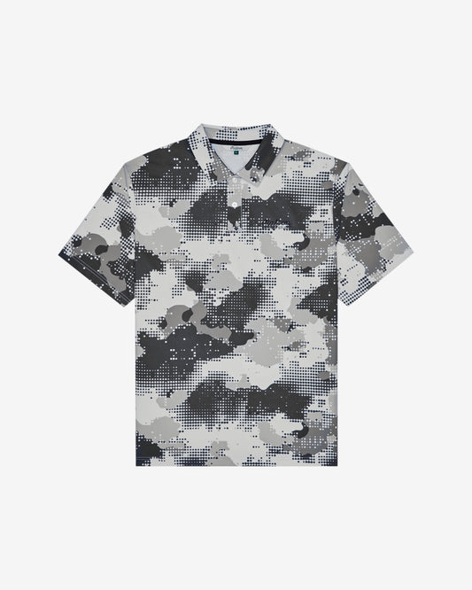 Malbon Arsham Fairway Stealth Polo - White Stealth Camo