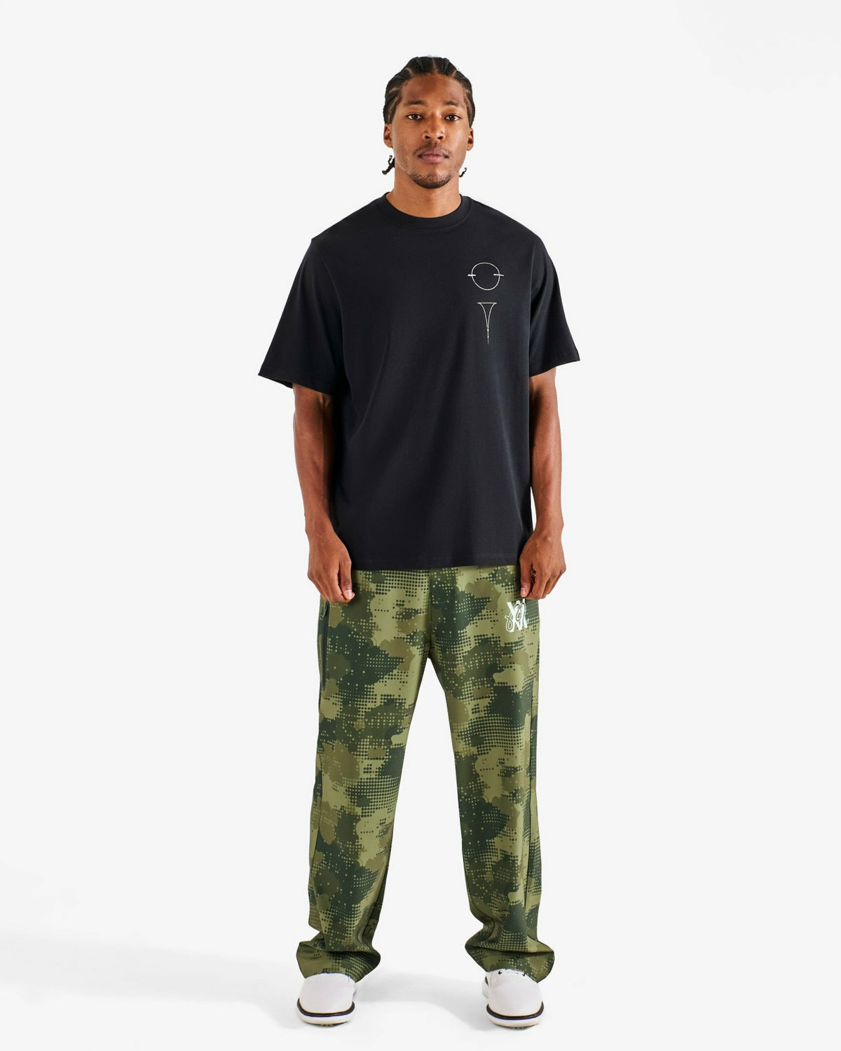 Malbon Arsham Bermuda Glyph Tee - Black