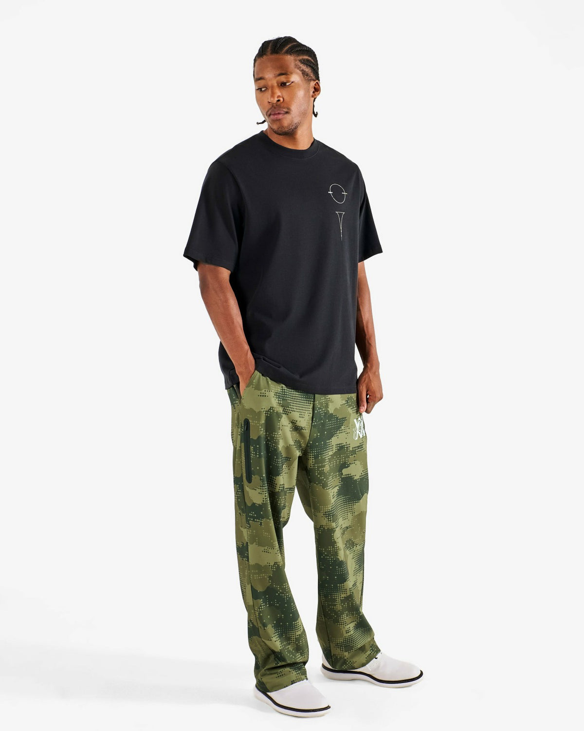 Malbon Arsham Bermuda Glyph Tee - Black