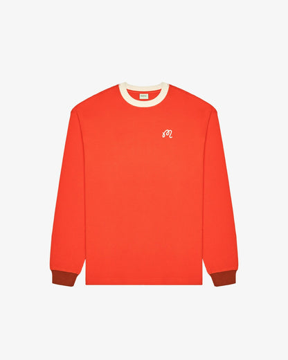Malbon Gorse Heritage Tee - Orange Red