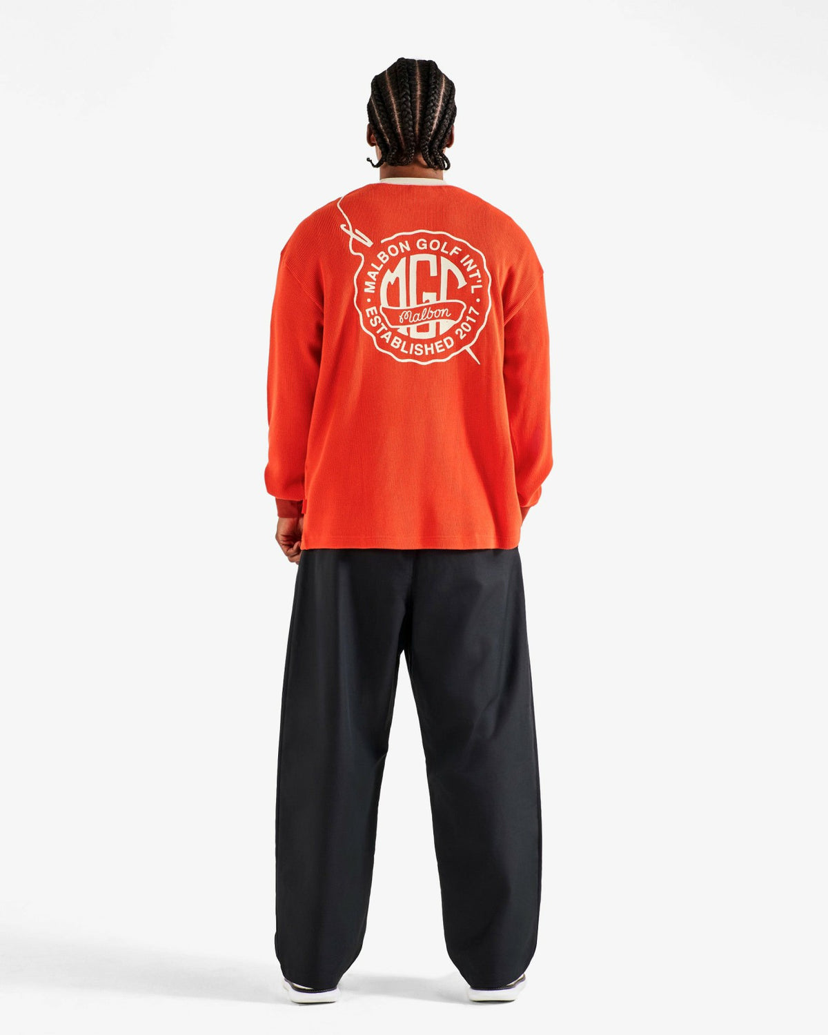 Malbon Gorse Heritage Tee - Orange Red