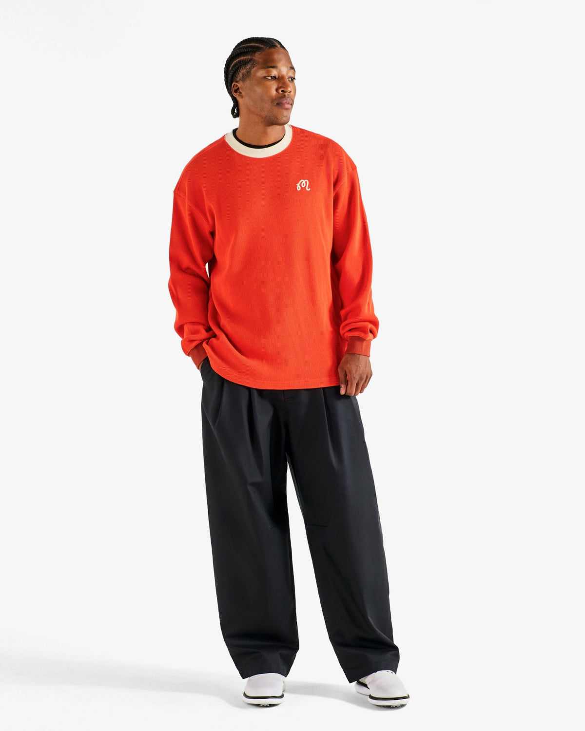 Malbon Gorse Heritage Tee - Orange Red