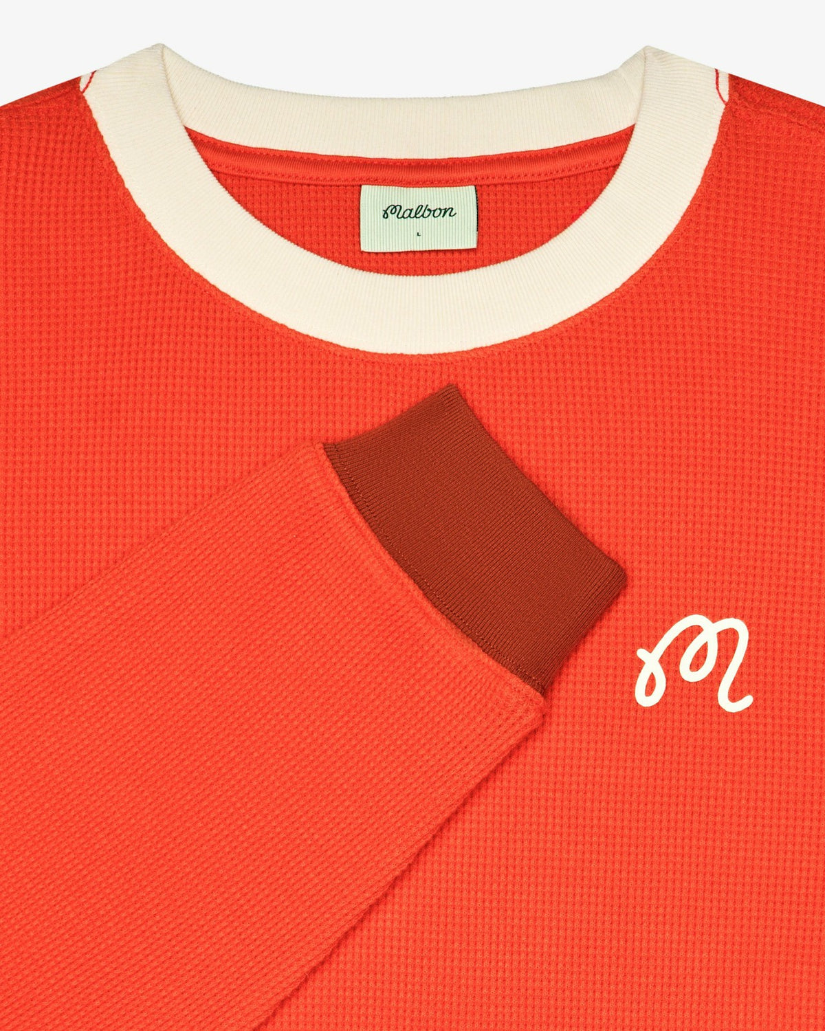 Malbon Gorse Heritage Tee - Orange Red