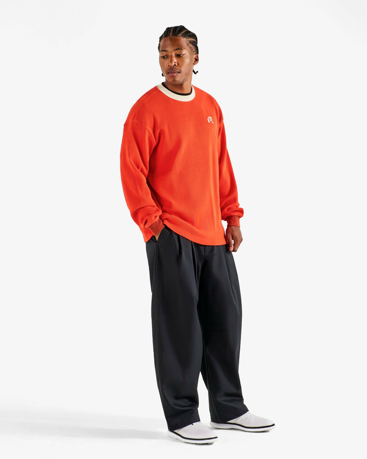 Malbon Gorse Heritage Tee - Orange Red