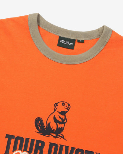 Malbon Studio Seoul Tour Divot Tee - Orange