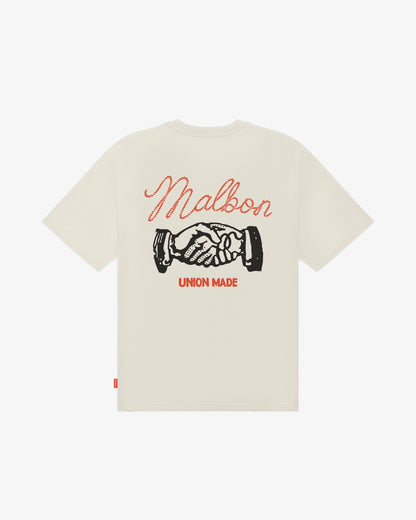 Malbon Vista Union Made Tee - Ivory
