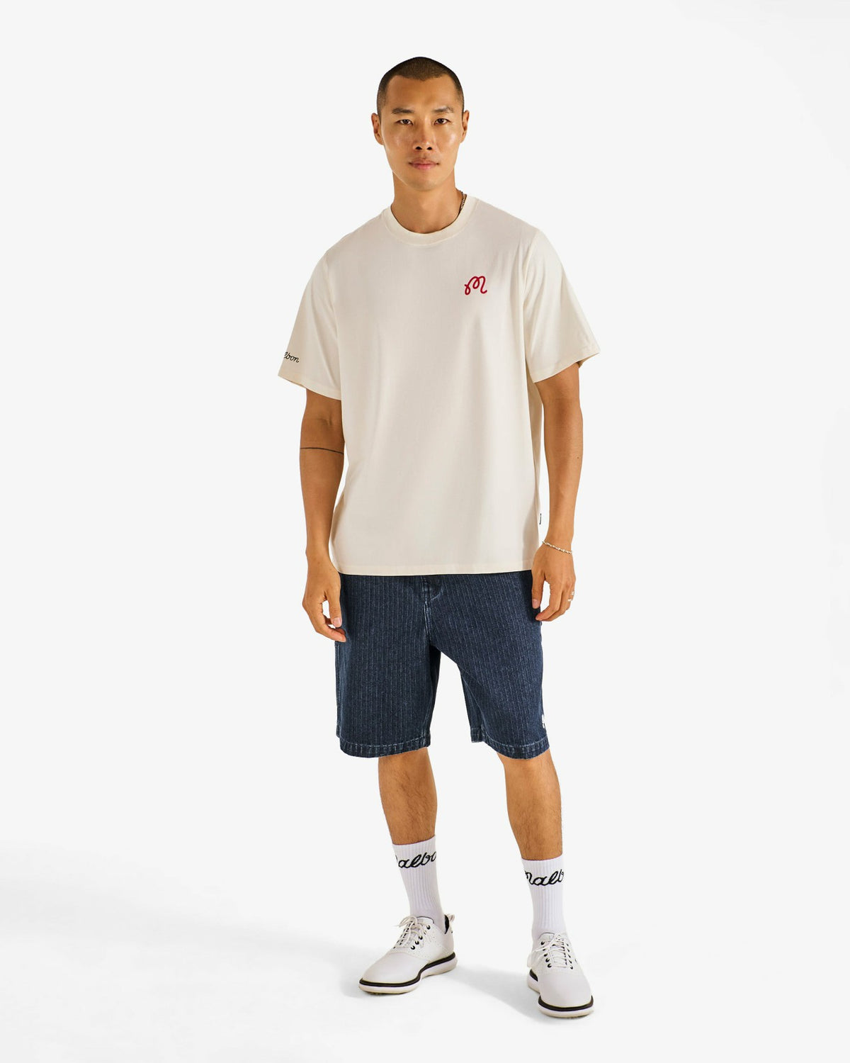 Malbon Bermuda Benchmark Tee - Ivory
