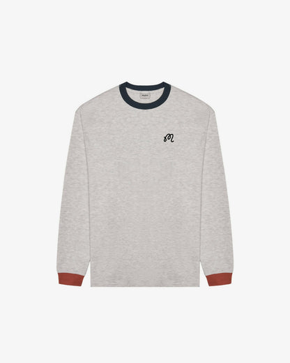Malbon Gorse Heritage Tee - Heather Oatmeal