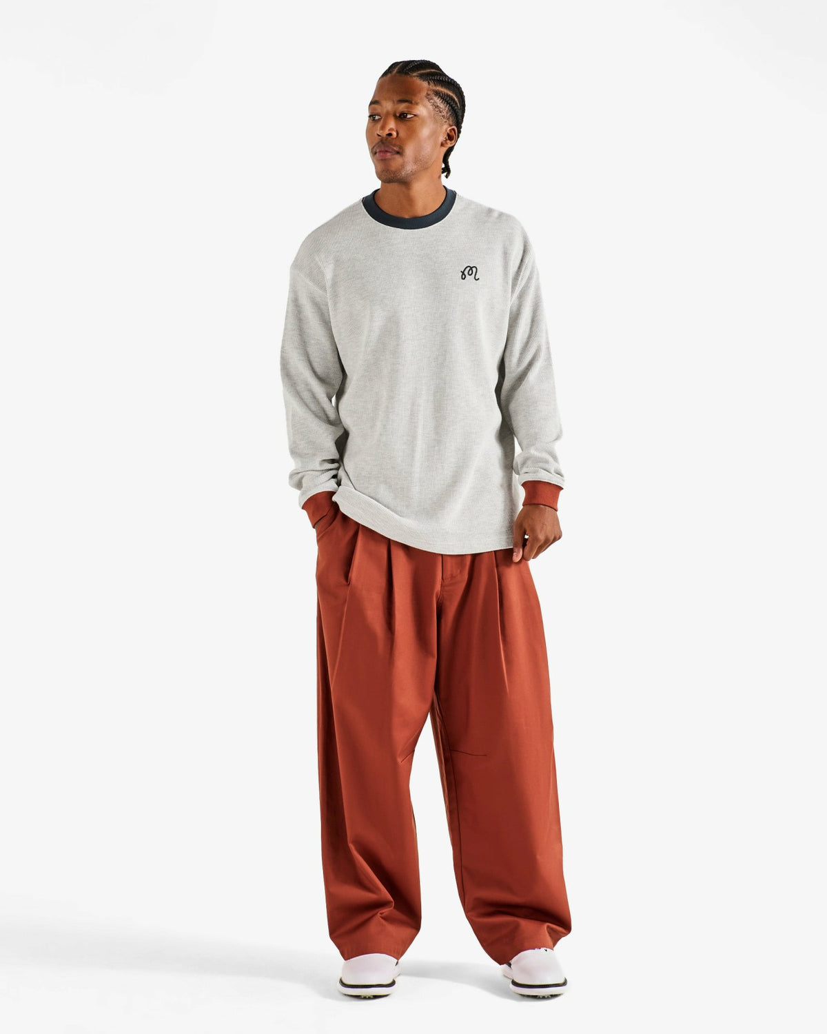 Malbon Gorse Heritage Tee - Heather Oatmeal
