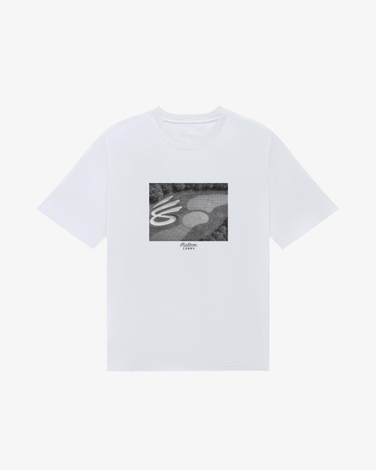 Malbon Curry Brand Graphic Bermuda Tee - White