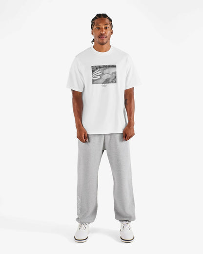 Malbon Curry Brand Graphic Bermuda Tee - White