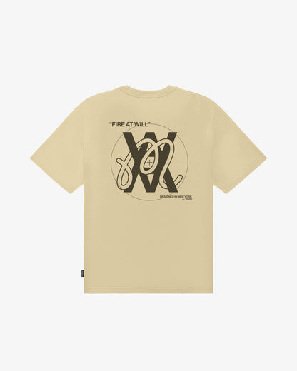 Malbon Arsham Bermuda Glyph Tee - Dune