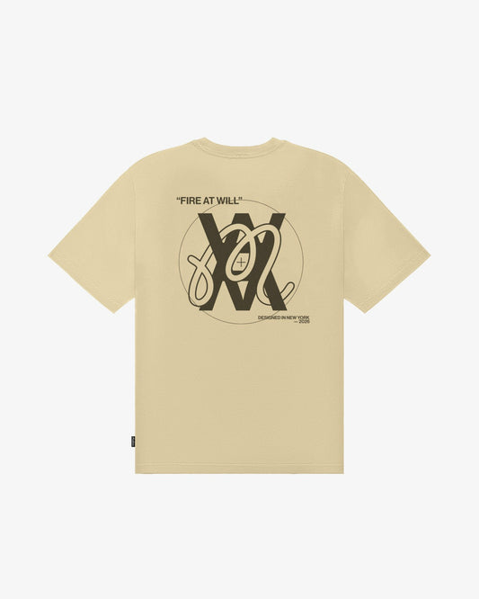 Malbon Arsham Bermuda Glyph Tee - Dune