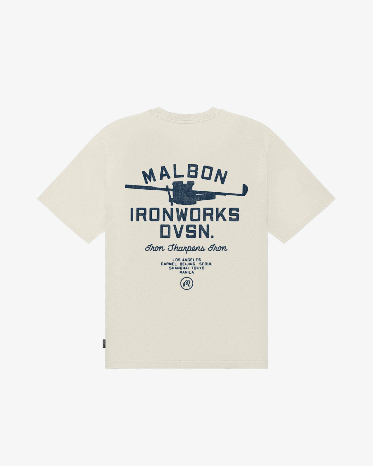 Malbon Vista Ironworks Tee - Ivory