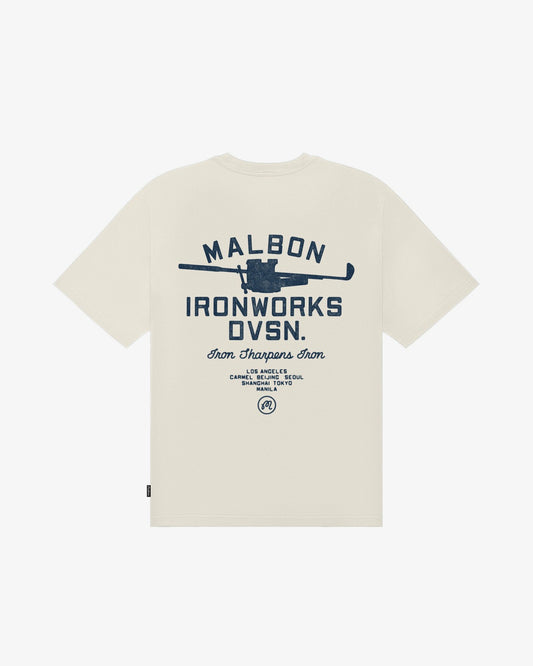 Malbon Vista Ironworks Tee - Ivory