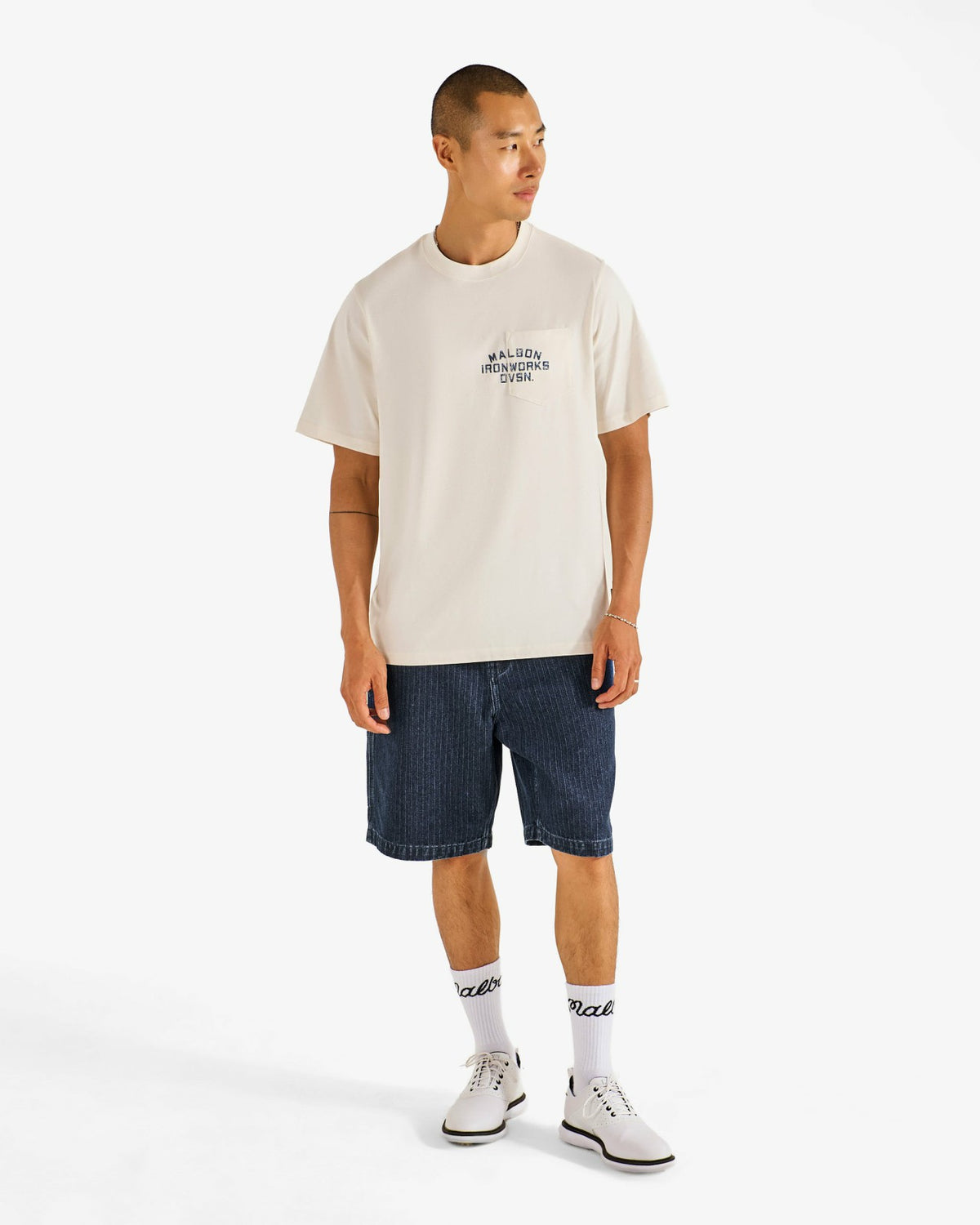 Malbon Vista Ironworks Tee - Ivory