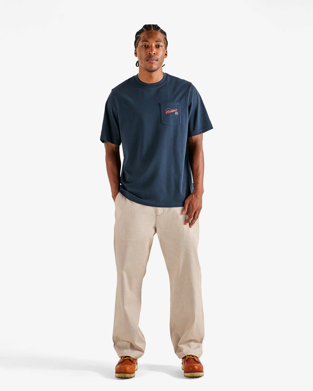 Malbon Vista Demand Tee - Blueberry